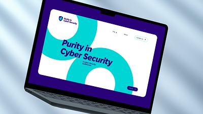 Landing concept for a cyber security event graphic design uiux webdesign