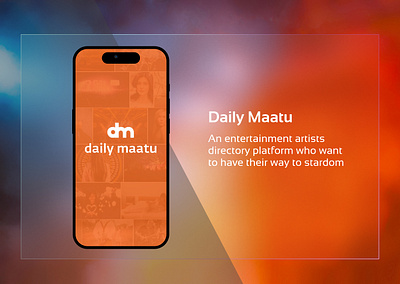 An Entertainment Mobile Application for Talented Artists bollywood entertainment hollywood product design uiux user experience ux design