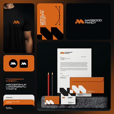 Brand Identity For Maqsood Fancy brand guide branding graphic design logo stationery design typography