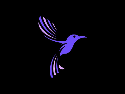 Simple Hummingbird Logo animal logo branding colibri logo design graphic design hummingbird logo illustration logo simple bird logo stylish bird logo vector
