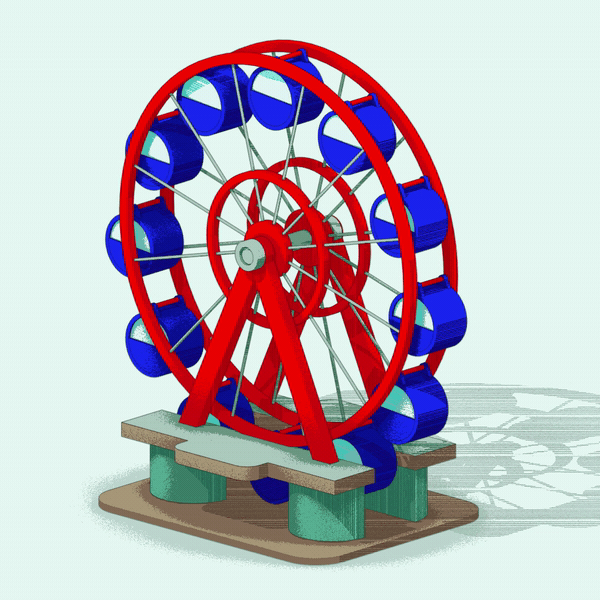 Ferris wheel animation design gif illustration loop loop animation motion motion design motion graphics