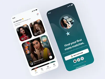 Dating Mobile App branding design mobile ui ux