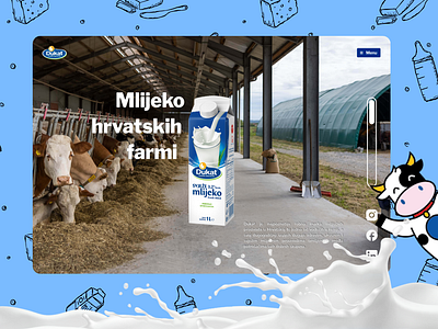 Dukat Dairy Company Website animation branding design ecommerce graphic design illustration logo typography ui ux vector web web design website