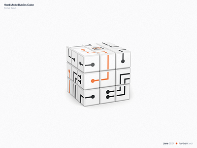 Rubik's Cube circuit board circuit pattern cube pcb rubiks cube