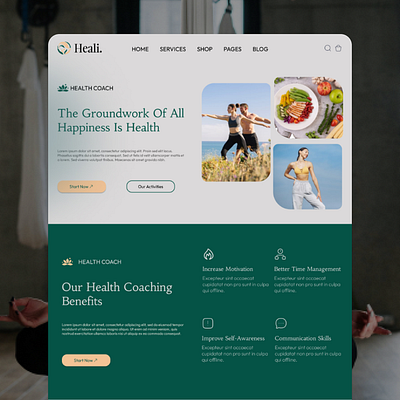 Health Coach Branding & Web design branding figma health care health coach ui design uiux ux design web design website