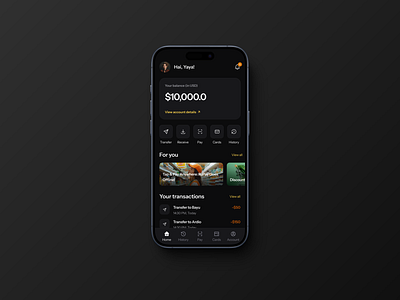 FuPay - Wallet App aplikasi bank app design crypto cryptocurrency dark theme desain aplikasi finance app financem mobile app wallet a