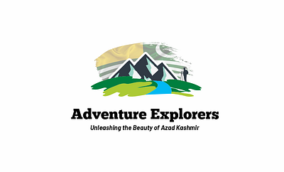 Adventure Explorers - Unleash the beauty of Azad Kashmir design designerr pro graphic design logo