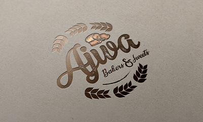 Ajwa Bakers bakers bakers logo bakers monogram bakery logo branding design designerr pro graphics design logo