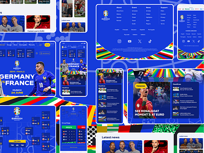 UEFA EURO 2024 Website -r behance dribbble figma lionel messi ui ux