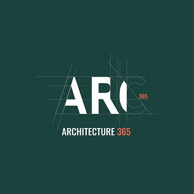 Architecture 365 branding graphic design logo