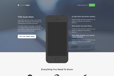 Lappoland - App Landing Pages app bootstrap 3 flat design landing pages lappoland app landing pages one page responsive
