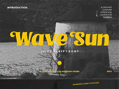 Wave Sun Juicy Script Font juicy serif font serif font type typeface typography vintage font