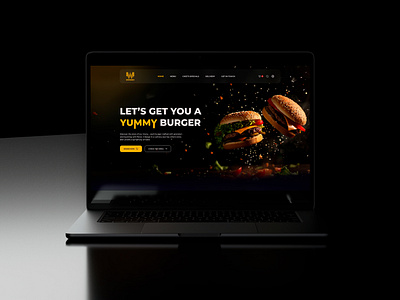 Burger Restaurant Concept burger restaurant concept food concept product design web design