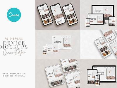 CANVA Minimal Device Mockups canva canva minimal device mockups canva mock elegant mockup imac mockup ipad pro iphone canva iphone mockup macbook mockup mobile mock up mockup mockup bundle presntation responsive mockup showcase