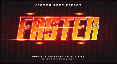 Faster 3d editable text style Template game