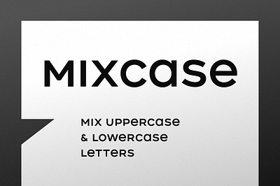 Mixcase - Mixed Case Font design future futuristic headline letter logotype minimalist mixcase mixed case font poster title typeface typography vector