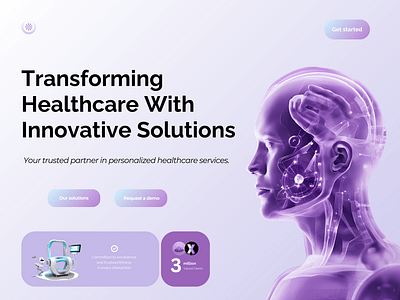 Evocare Solutions - Healthcare - UI UX design branding design graphic design logo ui ui design ux web design web development