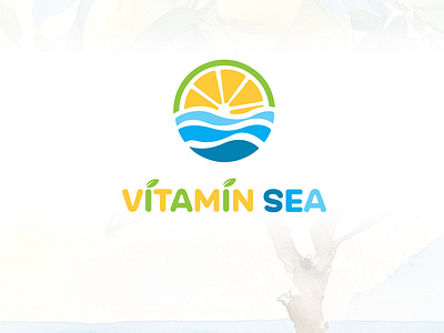 Vitamin Sea Logo Design animation beach branding diet flat illustration lebu lemon lettering logo minimal motion graphics nimbbu nutrition sea tree typography vector vitamin vitaminc