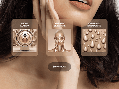 Beauty Organic Skincare UI Design beauty skincare ui ui web design