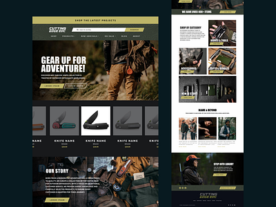 Cutting Edge EDC Website branding design graphic design minimalist ux vector
