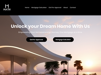 MATH Financial Group - Finance Technology, Mortgages design illustration ui ui design ux web design web development