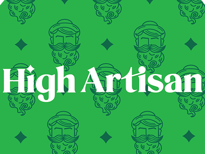 High Artisan - Sticker // branding design fun illustrator logo