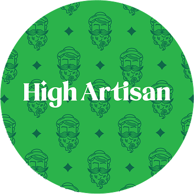 High Artisan - Sticker // branding design fun illustrator logo