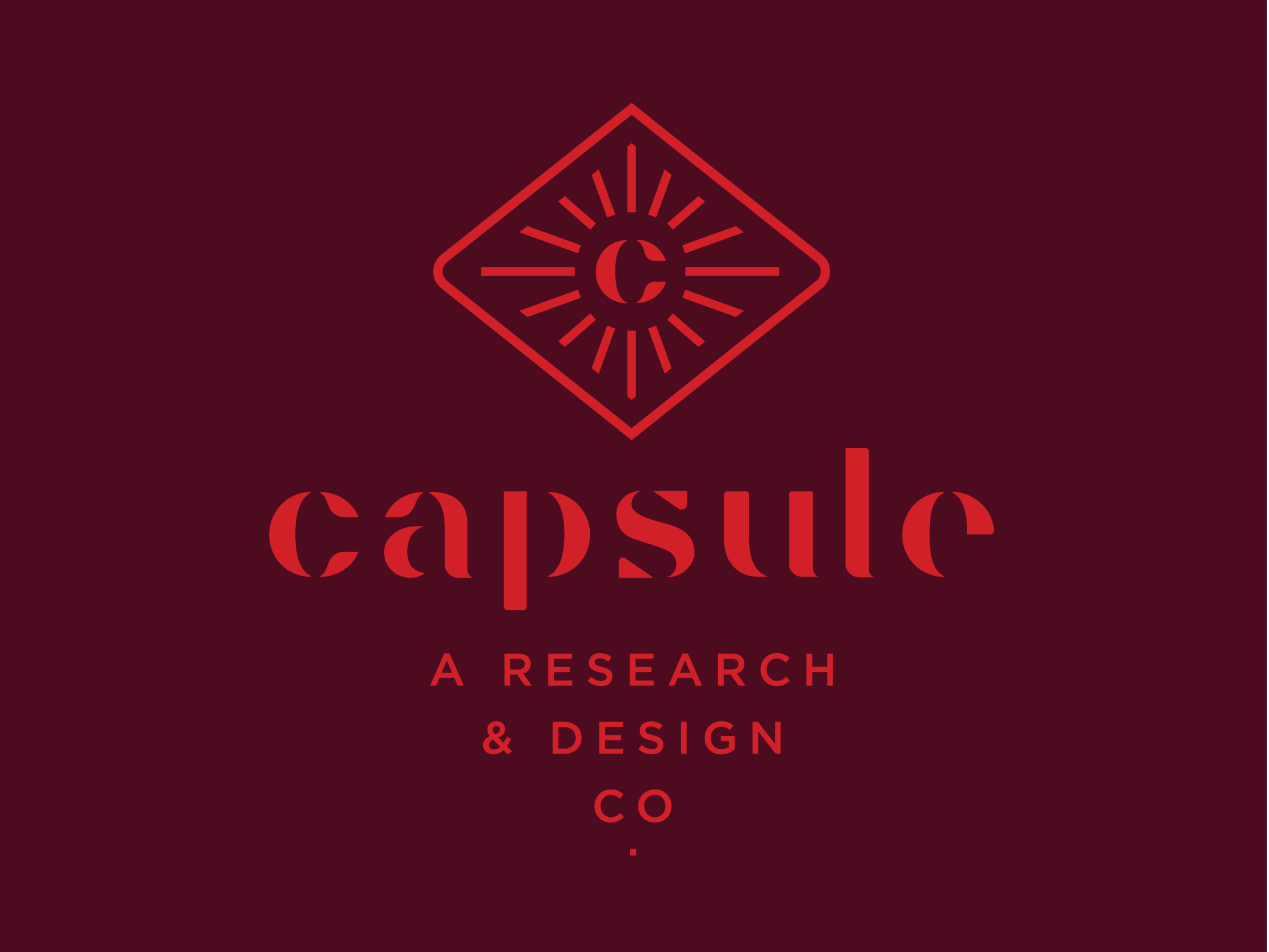 Capsule Logo badge brand branding brandmark burst c capsule custom type custom wordmark eye heritage identity logo logomark mark monogram