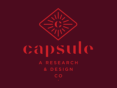 Capsule Logo badge brand branding brandmark burst c capsule custom type custom wordmark eye heritage identity logo logomark mark monogram