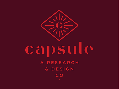 Capsule Logo badge brand branding brandmark burst c capsule custom type custom wordmark eye heritage identity logo logomark mark monogram