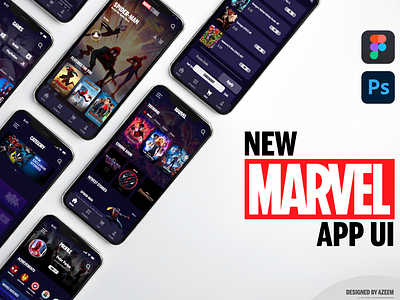 New Marvel App figma marvel mobile app prototype ui