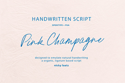 Pink Champagne Script Free Download dainty diary feminine feminine logo fresh handwritten handwritten script ink journal label natural note notes pen pencil quill sticky note stylish writing