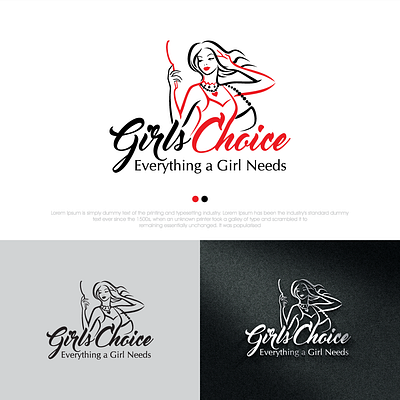 girl cosmetic brand logo branding graphic design logo