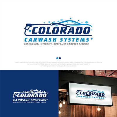 car wash company logo branding graphic design logo
