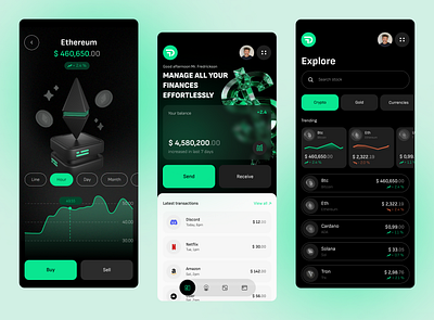 Prospero Fintech app bank branding crypto design fintech graphic design illustration logo money ui ux vector wallet