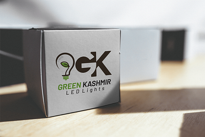 Green Kashmir LED Lights box design branding design designerr pro electronic graphics design led bulb logo packaging design