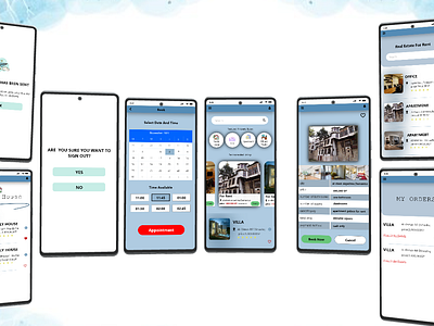 REAL ESTATE APP adobe xd app design real estate app ui ux