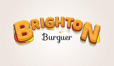 Brighton Burguer - Corporate image branding burguer graphic design logo menu restaurant