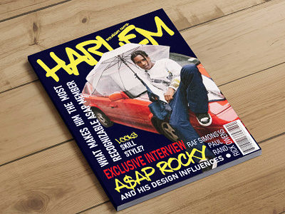 Cover for Hiphop magazine asap rocky design graphic design hiphop magazine