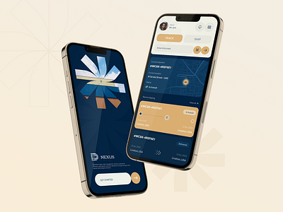 Nexus logistics app cargo design graphic design illustration logistic logo ship ui