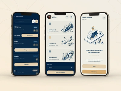 Nexus logistics app cargo design graphic design illustration landing page logistics logo ship store ui