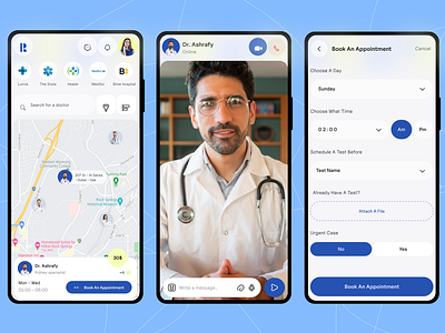 Pulsar medical app appointment branding design doctor graphic design health illustration logo ui