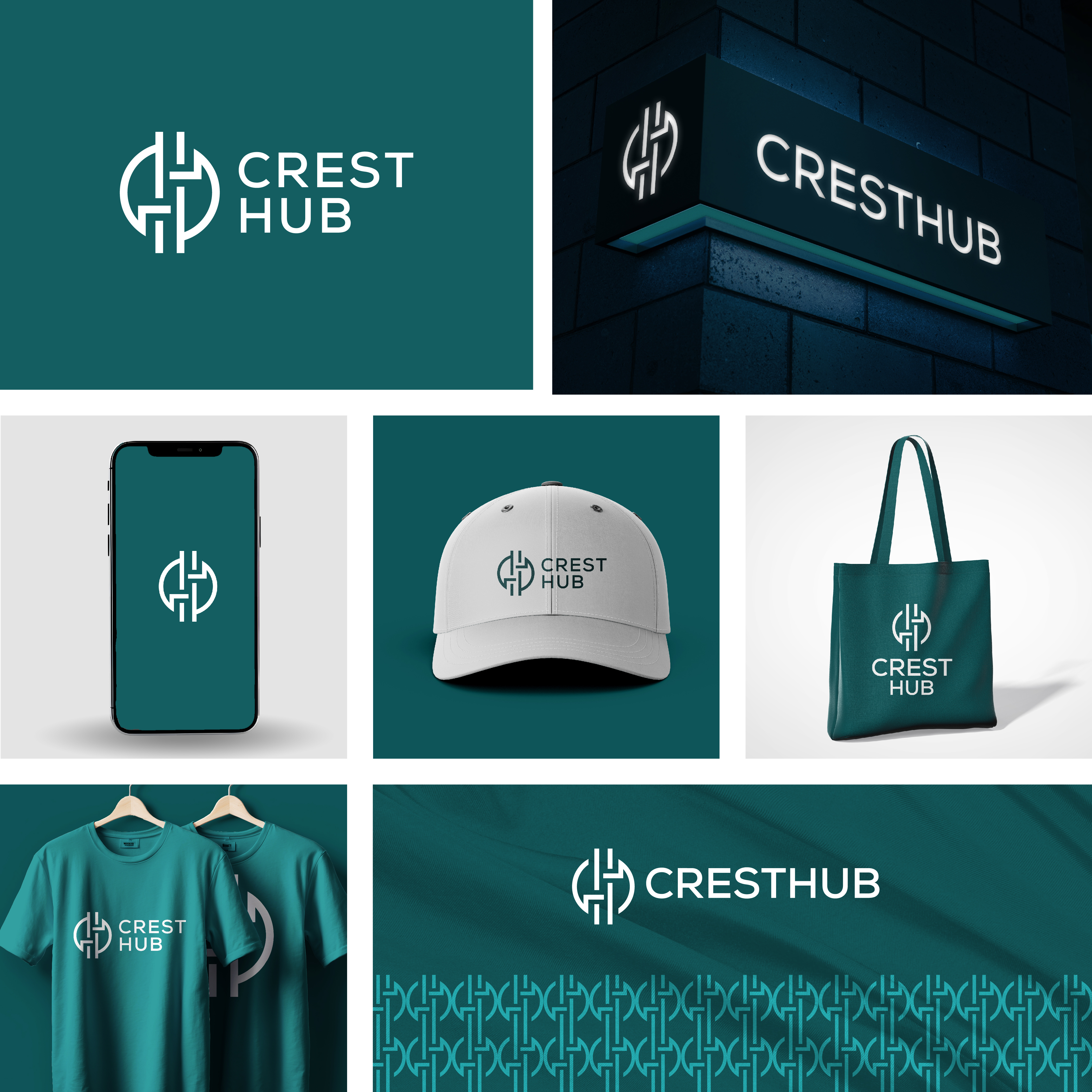 Crest Hub Logo Design Project Presentation brand identity branding ch letter logo ch logo chc logo design graphic design letter logo logo logo design logo for sale logoinspiration logotype typography