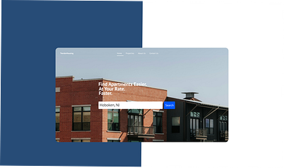 Apartments Landing Page Concept