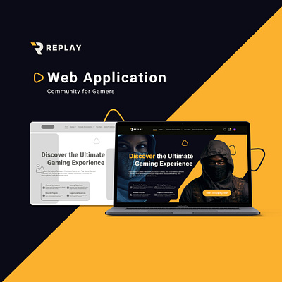 Replay - Community for gamers product design ui webdesign