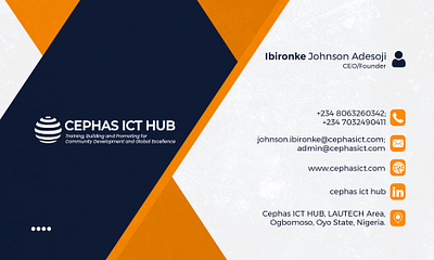 Cephas business card branding business card cephas business card design flyer graphic design logo tech typography vector