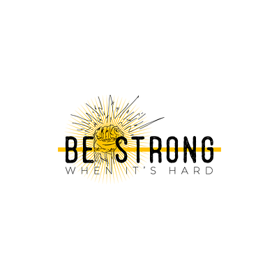 Be Strong design father father day motivation quotes vector write