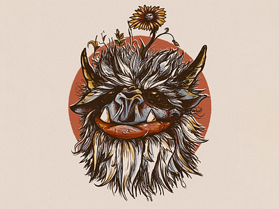 "Sorry for my Shortcomings..." creature illustration yeti