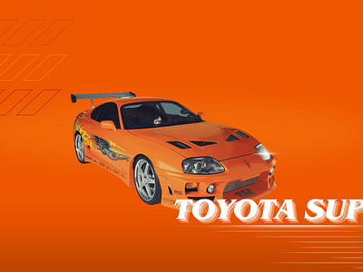 Orange Toyota graphic design ui