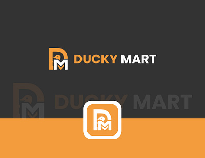 Concept: Ducky Mart - Logo Design (Unused) best logo brand identity branding creative logo design duck logo ducky mart logo graphic design graphics designer lettermark logo logo logo design logo designer marketing modern logo